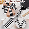 Polyester Stripe Ribbons SRIB-WH0011-326E-3