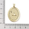 Rack Plating Brass Micro Pave Clear Cubic Zirconia Pendants KK-H474-24B-04G-3