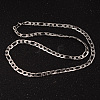 304 Stainless Steel Figaro Chains Necklaces and Bracelets Jewelry Sets SJEW-L430-07P-3
