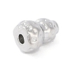 Brass Pave Clear Cubic Zirconia Beads LS-KK-F875-14P-2