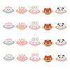 25Pcs 5 Style Zinc Alloy Enamel Pendants ENAM-CJ0001-104-1