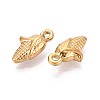 304 304 Stainless Steel Corn Charms STAS-T067-46G-2