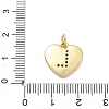 Brass Micro Pave Clear Cubic Zirconia Pendants KK-D229-01G-12-3