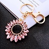 Crystal Sunflower Alloy Keychain PW-WGC2F56-02-1