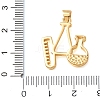 Brass Pendants KK-CBA0009-04G-3