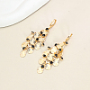 Brass Teardrop Tassel Hoop Earrings CO7887-1-1