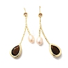 Natural Pearl Dangle Earring EJEW-L099-12G-4