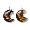 Natural Tiger Eye Pendants G-B023-01P-02-2