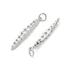 SHEGRACE Brass Micro Pave Cubic Zirconia Pendants XGRQ3D297-502P-2