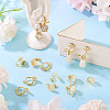 10Pcs 5 Styles Brass Clip-on Findings EJEW-TA0001-66A-6