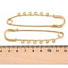 Ion Plating(IP) 304 Stainless Steel Safety Pins Brooch Findings STAS-K252-05D-G-3