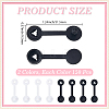 300Pcs 2 Colors Plastic Anti-theft Buckles FIND-CY0001-55A-2