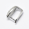 Anti-Tarnish Rhodium Plated 925 Sterling Silver Micro Pave Cubic Zirconia Pendant Bails X-STER-P034-21P-4