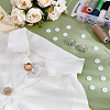 Brass Rhinestone Cufflinks & Acrylic Shirt Buttons Sets BUTT-PH0001-47-3