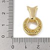 Brass Micro Pave Clear Cubic Zirconia Fishtail Fold Over Clasps FIND-U017-12G-3