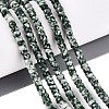 Natural Green Spot Jasper Beads Strands G-Q606-46A-07-1