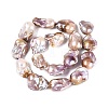 Natural Baroque Pearl Keshi Pearl Beads Strands PEAR-S019-05D-03-3
