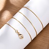 Long-Lasting Plated Brass Boston Link Chain Necklaces NJEW-K112-08G-NF-4
