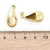 Teardrop Brass Stud Earrings EJEW-Q015-20A-G-5
