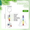 Flat Round with Tree of Life Brass Keychain KEYC-AB00077-2