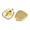 304 Stainless Steel & Embroidered Pendants SA-CBA1ED9-03G-2