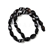 Natural Black Onyx(Dyed & Heated) Beads Strands G-U018-G07-01-2