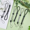 8Pcs 2 Colors Polyester Mobile Phon Straps AJEW-GF0009-47-4