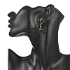Halloween Glass Seed Bead Dangle Earrings EJEW-MZ00769-03-2