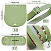 1 Set Handmade PU Leather Crochet Shoulder Bag Accessories Kits PURS-CL0001-37A-2
