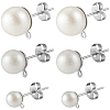 304 Stainless Steel Stud Earring Findings EJEW-SP0001-17C-7