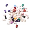 2-Hole Baking Paint Glass Seed Beads SEED-S023-17B-33-1