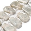 Natural Grey Moonstone Beads Strands G-H078-A07-01-1