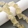 Natural Lemon Quartz(Heated) Beads Strands G-S386-C17-1