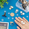 UNICRAFTALE DIY Double Blank Dome Finger Ring Making Kit DIY-UN0004-25B-4