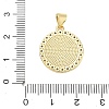 Religion Cross Brass Micro Pave Clear Cubic Zirconia Pendants CU-CBA83A6-03B-G-4