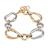 304 Stainless Steel Two Tone Chain Bracelets BJEW-P381-01B-A-2