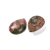 Natural Unakite Cabochons G-B085-03B-03-2