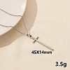 Vintage Stainless Steel Sword Pendant Necklaces for Women QX2053-3-1