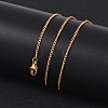 Ion Plating(IP) 304 Stainless Steel Necklaces NJEW-E080-11G-4