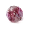 Handmade Silver Foil Glass Lampwork Beads GLAA-WH0036-03A-1
