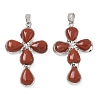 Natural Red Jasper Pendants GG-CBA9F30-02P-12-1