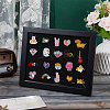 Desktop Wood Medal Badge Display Frame Cases ODIS-WH0331-16-4