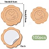 100Pcs Adhesive Wax Seal Stickers DIY-CP0011-01D-2