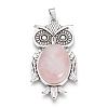 Natural Rose Quartz Big Pendants G-S246-01I-1