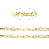 Rack Plating Brass Rhombus & Ring Link Chains CHC-F016-09G-2