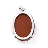 Natural Red Jasper Pendants G-C235-03A-RS-3