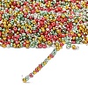 4 Colors Christmas 12/0 Glass Round Seed Beads SEED-X0058-04-3