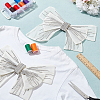 Big Bowknot Decorative Organza Embroidered Collar Trim AJEW-WH0518-41A-4