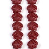 Synthetic Coral Dyed Carved Beads Strands CORA-K009-05A-05-1