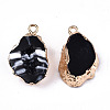 Druzy Geode Resin Pendants RESI-S383-066A-2